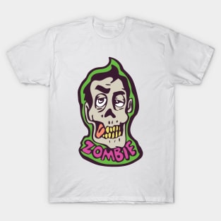 Zombie head illustration T-Shirt